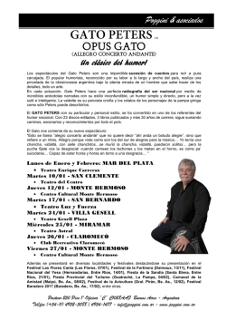 OPUS GATO - Gato Peters