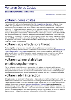 Voltaren Dores Costas