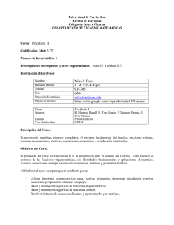 Nilsa I. Toro L, W 1:45-4:45pm OF