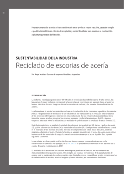 Reciclado de escorias de acer&iacute;a (PDF Available)