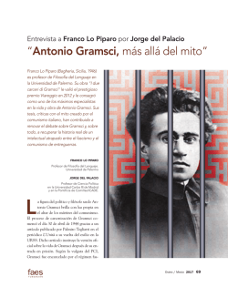 Antonio Gramsci, m&aacute;s all&aacute; del mito