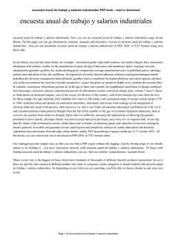 encuesta anual de trabajo y salarios industriales