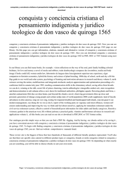 conquista y conciencia cristiana el pensamiento indigenista y