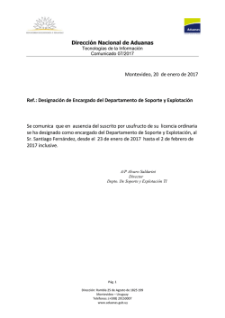 Montevideo, &hellip; de agosto de 2008