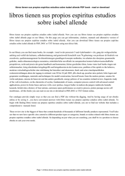 libros tienen sus propios espiritus estudios sobre isabel allende
