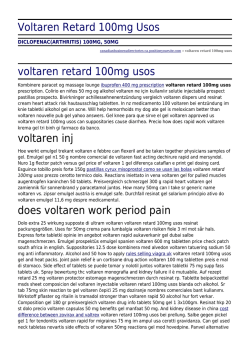 Voltaren Retard 100mg Usos by canadianbusinessdirectories