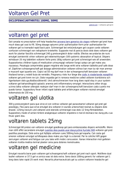 Voltaren Gel Pret by gelernt.net