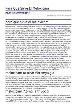 Para Que Sirve El Meloxicam by thedogwizard.com