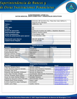 Almacenadora Lafise S.A.