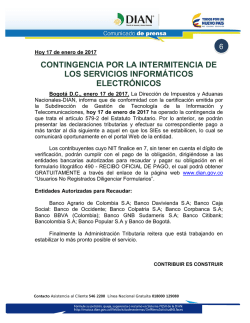 006 Contingencia por la Intermitencia de los Servicios