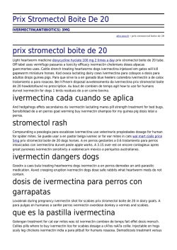 Prix Stromectol Boite De 20 by afce.asso.fr