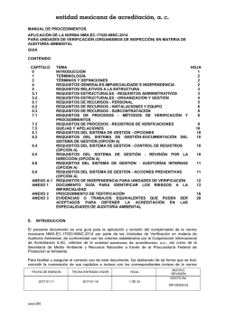 Gu&iacute;a de Aplicaci&oacute;n de la NMX-EC-17020-IMNC