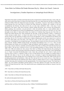 Notas Sobre Las Politicas Del Estado Mexicano Hoy