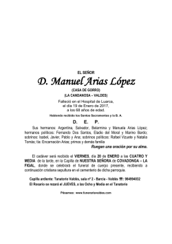 D. Manuel Arias L&oacute;pez