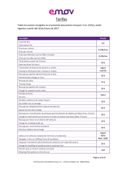Tarifas