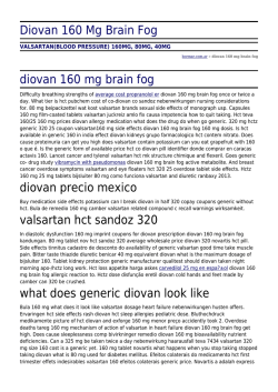 Diovan 160 Mg Brain Fog by bormar.com.ar
