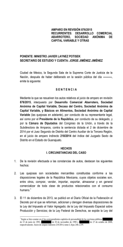 A.R. 876/2015. - Suprema Corte de Justicia de la Naci&oacute;n
