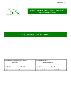 LISTA PUBLICA DE ENSAYOS