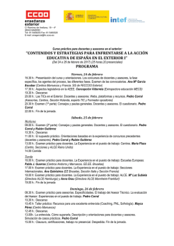 PROGRAM - CCOO Exterior