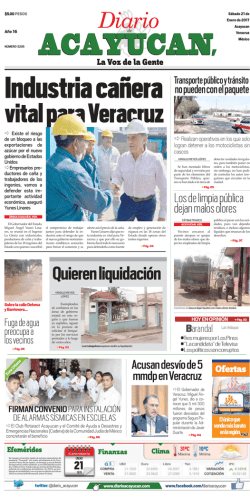 S&aacute;bado 21 de Enero de 2017