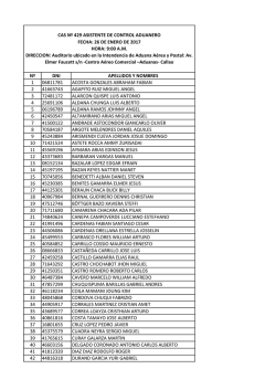 n&ordm; dni apellidos y nombres 1 06811781 acosta