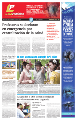 Descargue aqu&iacute; esta edici&oacute;n de LUZ Peri&oacute;dico en formato PDF