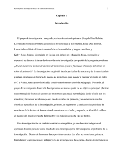 Cap&iacute;tulo 1 Introducci&oacute;n El grupo de investigaci&oacute;n, integrado por tres