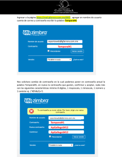 Cambio de Contrase&ntilde;a