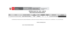 proceso cas n&deg; 012 - 2017 - ugel 06 resultado evaluacion escrita