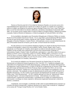 PAULA ANDREA RAMIREZ BARBOSA Doctora en Derecho penal