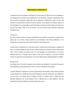 OBEDIENCIA INMEDIATA