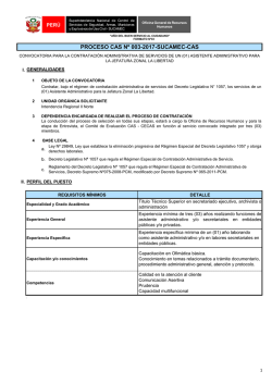 PROCESO CAS N&ordm; 003-2017-SUCAMEC-CAS