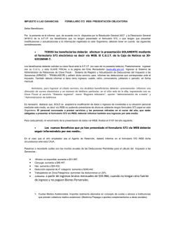 Instructivo para completar el formulario 572 a trav&eacute;s de la web