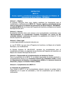 INSTRUCTIVO META 13 Acceso, registro y actualizaci&oacute;n de