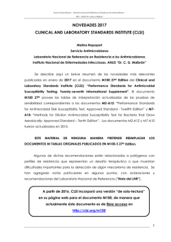novedades clsi 2017 - antimicrobianos.com.ar