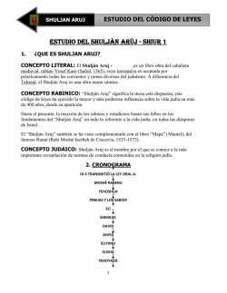ESTUDIO DEL SHULJ&Agrave;N AR&Ugrave;J