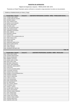 Detalle por Establecimiento por Anexo y C