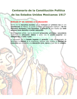 &iquest;Por qu&eacute; nace la Constituci&oacute;n de 1917?