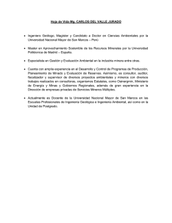 Hoja de Vida Mg. CARLOS DEL VALLE JURADO