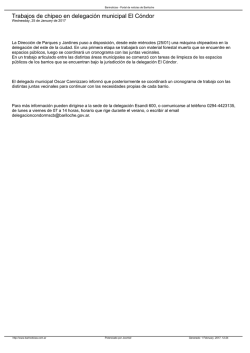 Trabajos de chipeo en delegaci&oacute;n municipal El C&oacute;ndor
