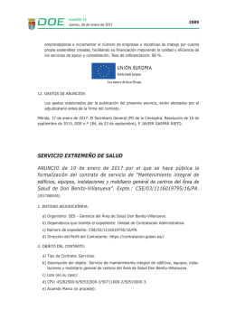 servicio extreme&ntilde;o de salud