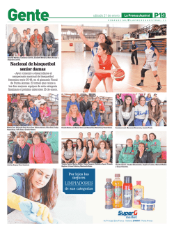 Nacional de b&aacute;squetbol senior damas