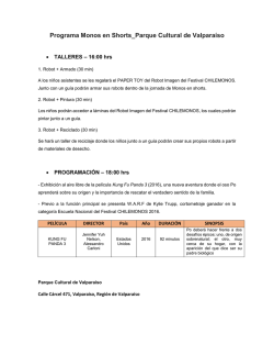 Programa Monos en Shorts Valpo - Parque Cultural de Valpara&iacute;so