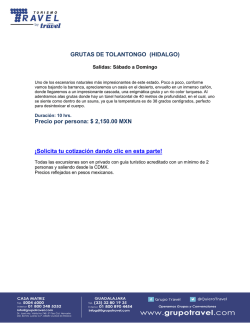 GRUTAS DE TOLANTONGO