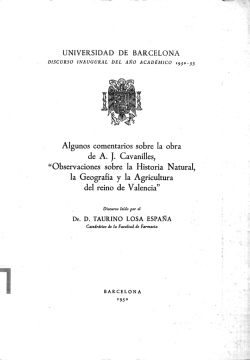 Observaciones sobre la Historia Natural, l