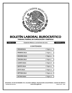 bolet&iacute;n laboral burocr&aacute;tico - Tribunal Federal de Conciliaci&oacute;n y