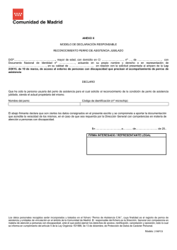 Anexo X Solicitud de reconocimiento perro