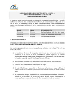 bases concurso directores de salud 2017