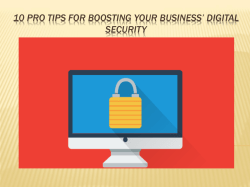 10 Pro tips For Boosting Your Business&rsquo; Digital Security
