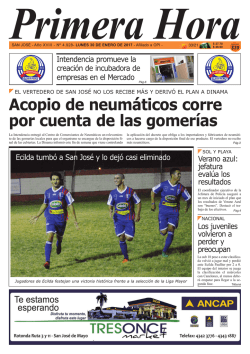 Acopio de neum&aacute;ticos corre por cuenta de las gomer&iacute;as